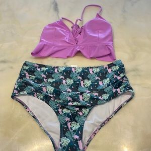 Two Piece High waisted swimsuit